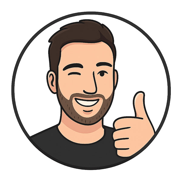 Brand avatar: cartoon man smiling and giving thumbs up